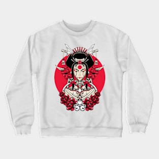 Japanese Mecha Geisha Crewneck Sweatshirt